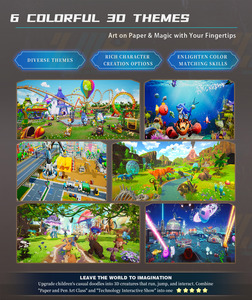 เกมวาดภาพฉายภาพแบบอินเทอร์<span class=keywords><strong>แอ</strong></span>คทีฟ วาดภาพบนผนังแบบอินเทอร์แอคทีฟสำหรับเด็กในร่ม - Product Image 4