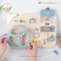 Juguete Sensorial de Madera Montessori, Volante para Niños de 5 a 7 Años, Unisex, Habilidades Motoras Finas, Juguetes de Aprendizaje de Automóviles