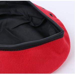 Béret tactique unisexe en laine tricotée classique sécurité garde hommes béret chapeau classique artiste <span class=keywords><strong>peintre</strong></span> chapeaux soutien broderie - Product Image 5