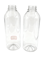 Bouteille à pompe en plastique de 1000 ml, distributeur de liquide rechargeable en PET de qualité alimentaire pour shampoing, gel douche, savon pour les mains