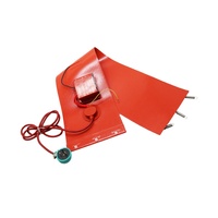Calentador de Tambor Industrial Flexible de Silicona Eléctrica de 220V 1000W para Bidones de 200L (55 Galones)