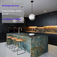 Projet de villa : Cuisine complète, conception de cuisine sur mesure, meubles entièrement personnalisés, armoires de cuisine, garde-manger, ensemble d'armoires de cuisine modulaires