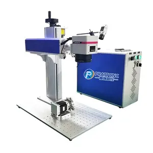 PRATT CNC el 20w 30w 50w Pvc plastik paslanmaz çelik Metal Fiber işaretleme için işaretleme makinesi
