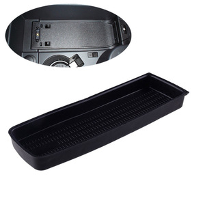 Boîte de rangement pour accoudoir BMW Série 3 E90 E91 E92 E93, tapis noir en plastique, plateau de console centrale 51167118064 - Product Image 1
