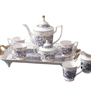 Western Style Modern Luxury Eco-Friendly Ceramic Coffee & <b>Tea</b> <b>Sets</b> with Elegant Water Cups for Afternoon <b>Tea</b> - Product Image 1