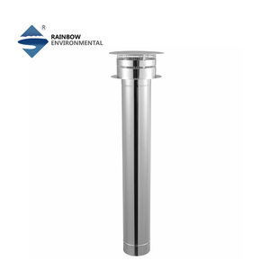 Tuyau de <span class=keywords><strong>cheminée</strong></span> en acier inoxydable à double paroi isolé de 4 pouces Rainbow Chimney avec garantie de 5 ans pour cuisinière à gaz - Product Image 2