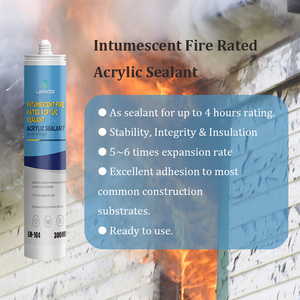 Scellant acrylique ignifuge haute performance, peignable, <span class=keywords><strong>intumescent</strong></span>, FV0, 4 heures, à base d'eau, 600 ml, scellant acrylique ignifuge - Product Image 2