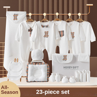 Ensemble de Vêtements 100 % Coton Bio pour Nouveau-né, Combinaisons et Pyjamas pour Bébés, Coffret Cadeau de Naissance
