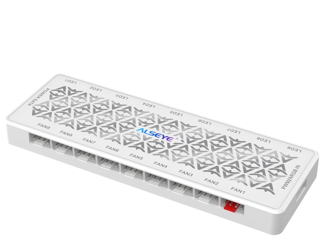 ALSEYE Hot Sale White Color Hub Controller A-Hub-W 9.0 for Computer Case Fan