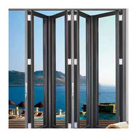 2025 fenêtres en verre pliantes modernes pliantes en accordéon pliantes en aluminium pliantes AS2047 fenêtre Standard australienne pour balcon