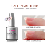 RONIKI Gel de base pour ongles tendance sans HEMA ni TPO, texture stable, sans séparation, petites commandes personnalisées avec échantillons gratuits