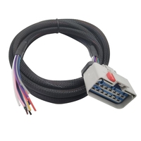 Cable LANLIN de 6 Pies RP1226 con Conector Hembra de 14 Pines y Extremo Abierto para Dispositivos ELD de Vehículos Comerciales