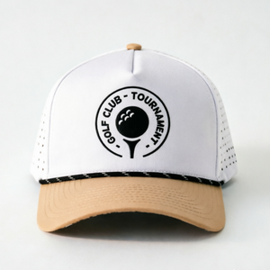 Casquette de baseball pré-courbée en toile de corde du Vietnam, vierge, personnalisable, snapback, pour l'extérieur, 5 panneaux, pour adulte - Product Image 1