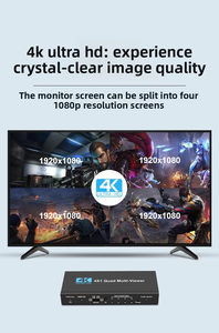 Acero Inoxidable para Conmutador Divisor 4K60Hz con Control Remoto Infrarrojo, Molde Privado Hardrock - Product Image 5