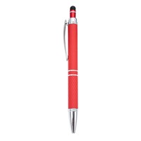 Stylo publicitaire personnalisé avec logo, en stock, à action par clic, avec colle en spray, gravure de logo, stylo à bille en métal pour écran tactile