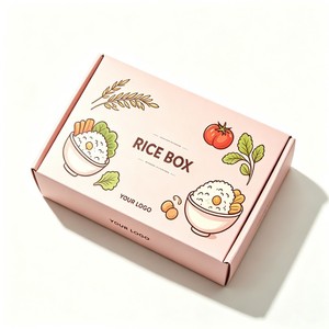 Caja de Embalaje Plegable para Pollo Asado BBQ, Caja para Arroz con su Información Personalizada, Contenedor de Comida para Llevar con Tapa - Product Image 3