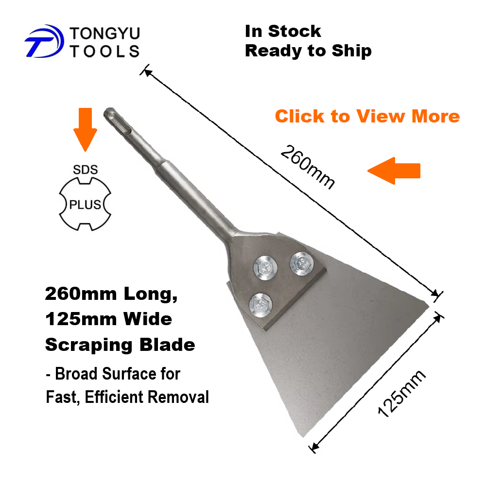 Scalpello Per Piastrelle SDS 300x100mm - Raschietto Professionale Per Rimozione Pavimenti E Pareti - Foto 12