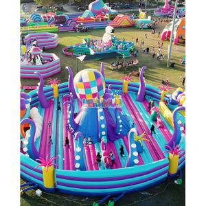 Équipement de terrain de jeu de château de videur gonflable de <span class=keywords><strong>grand</strong></span> rebond Trampoline de thème de poulpe géant grands parcs gonflables pour des adultes d'enfants - Product Image 3