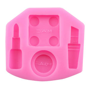 غير النظامية مخطط 3D لطيفة وهمية مستحضرات التجميل أحمر الشفاه نفخة الأساس زجاجة عطر زجاجة الرسم ديي سيليكون كعكة قالب فندان - Product Image 5