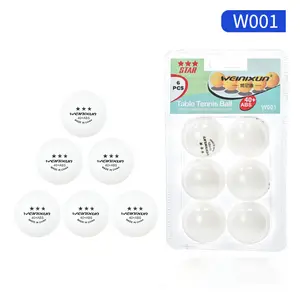 6Pcs/Set 40mm Professional Seamless Ping-pong Match Training Table Tennis Balls Durable Good Bounce Table Tennis Accessories