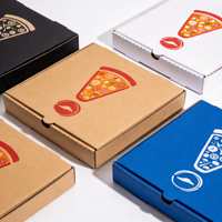Nouvelle boîte à pizza personnalisée 2025, réutilisable, 33 35 CM 7/9/12 pouces, boîte d'emballage pour pizza en papier ondulé, boîte de livraison avec logo
