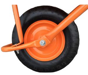 รถเข็นล้อเดียวสำหรับใช้ในงานก่อสร้างสำหรับงานหนักถาด WB5009ชุบสังกะสีพร้อมเหล็กและพลาสติกแข็งสำหรับตลาดแอฟริกาและรัสเซีย - Product Image 2