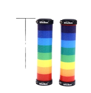 Kmotion best-seller arc-en-ciel usine vente en gros accessoires <span class=keywords><strong>de</strong></span> vélo poignée <span class=keywords><strong>de</strong></span> guidon <span class=keywords><strong>de</strong></span> vélo colorée et <span class=keywords><strong>haut</strong></span> <span class=keywords><strong>de</strong></span> <span class=keywords><strong>gamme</strong></span> personnalisée - Product Image 4