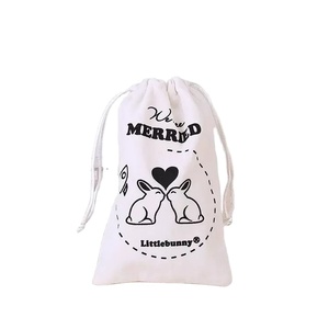 Wholesale Promotional Eco Friendly Custom Logo Printed Gift Soap Pouch Storage Candle Canvas Cotton Drawstring Dust <b>Bag</b> - Product Image 1
