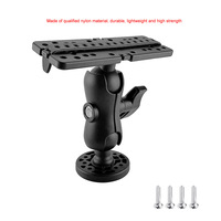 Support à bille pivotant à 360 degrés pour Kayak de mer, Base de montage électronique pour détecteur de poisson, GPS, plaque rotative pour bateau, support de carte GPS