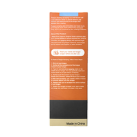 Ensemble noir de 3 pièces boîte de couleur métal acier inoxydable grattoir à langue nettoyage enlever la mauvaise haleine outil avec boîte de voyage