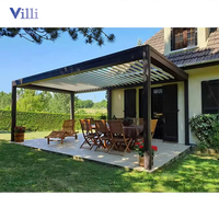 Aluminium-Lavellendach Pergola einfache Montage wasserdichte Louver-Dachsystem-Kits kleiner Pavillon bioklimatische Pergola für den Außenbereich