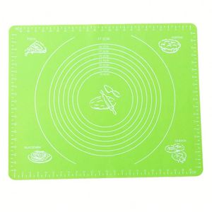 Tapis de cuisson rectangulaire en silicone de qualité alimentaire extra épais, antiadhésif, avec mesures et rebords surélevés - Product Image 2