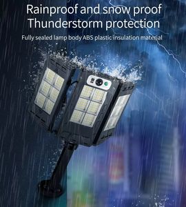 Rts 288 led potente lampione Solaire sensore di movimento esterno impermeabile 12000 Lumen luce solare stradale con telecomando - Product Image 5