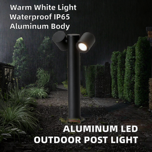 ไฟถนน LED อลูมิเนียมอัลลอยสำหรับภายนอกอาคาร กันน้ำ IP65 มุมลำแสง 120 องศา แสงสีขาวอบอุ่น 3500K เหมาะสำหรับสวน สนามหญ้า ทางเดินรถ - Product Image 4