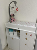 Cambiador de Bebé Blanco Resistente con Certificado ASTM, Estantes de Almacenamiento para Guardería, Cajones, Estación para Pañales para Dormitorio Infantil