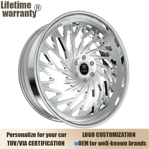 Rines JTX EMPIRE Personalizados de Plata Forjada de 20, 22, 24 y 26 Pulgadas, 5 X114.3, 5 X120, con Borde Profundo para Autos BMW, Audi, Mercedes Benz Sedan - Product Image 1