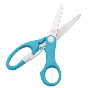 Household Scissors Blue Stainless Steel Small Craft Paper Cutting Office Use - Product Image 2