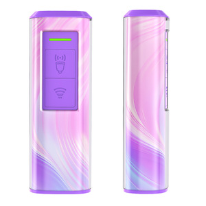 เครื่องไล่สุนัขแบบอัลตราโซนิกแบบพกพา อุปกรณ์ควบคุมการเห่า สีชมพูอมม่วงและสีขาวม่วง วัสดุ ABS สำหรับสุนัข - Product Image 2