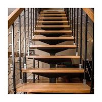 Résidence Escalier intérieur Maison moderne Escaliers en acier/Escalier droit flottant Escada