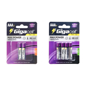 Piles au carbone-zinc R03 (AAA) 1,5 V Micro Max Power, piles sèches haute performance pour jouets, horloges et télécommandes - Product Image 4