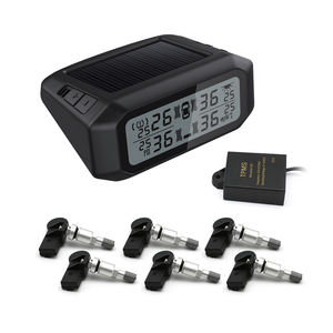 Système de surveillance de la pression des pneus TPMS numérique sans fil alimenté par énergie solaire 8BAR 99PSI, 2 à 10 capteurs, voiture, <span class=keywords><strong>camping</strong></span>-<span class=keywords><strong>car</strong></span>, remorque, caravane - Product Image 1