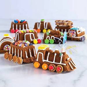 Food Grade Silicone Nordic Railway Train <b>Cake</b> Pan <b>Mold</b> for Children's Birthday Party - Product Image 5