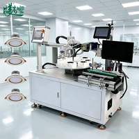 Machine de gravure laser à fibre CNC à plateau rotatif avec positionnement visuel CCD automatisé, prise en charge OEM/ODM, éclairage LED, marquage de traçabilité