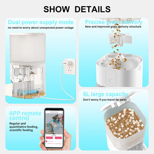 Akıllı WiFi mobil uygulama katlanabilir katı aşk Pet besleyici 6L kontrol taşınabilir çok fonksiyonlu otomatik kedi maması dağıtıcı kamera - Product Image 4