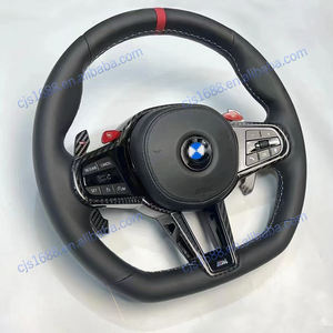 <span class=keywords><strong>Volant</strong></span> CS Racing Nouveau pour <span class=keywords><strong>BMW</strong></span> 4 5 7 Series G30 G11 G60 G70 G05 X3 X5 X6 X7 Fibre de carbone modifiée avec matériau en cuir - Product Image 2