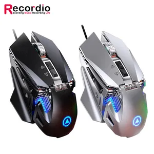 GAZ-M14 7 Color Illuminated USB Wired Mouse Gamer 7200DPI Mechanical RGB Gaming Mouse