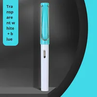 Stylo plume transparent de luxe pour étudiants, 0,5 mm, pour une posture correcte, pratique de la calligraphie, écriture, stylo rigide remplaçable