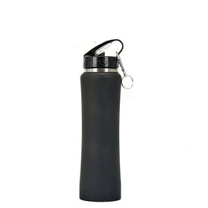 Botella de Agua Deportiva Ligera para Exteriores, 600ml 750ml, Acero Inoxidable, Aislamiento al Vacío, Tapa con Pajita, Mosquetón, para Senderismo y Viajes - Product Image 3