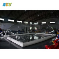 Tente de piscine gonflable rétractable personnalisée, bâche d'hiver, dôme à bulles, gonflable