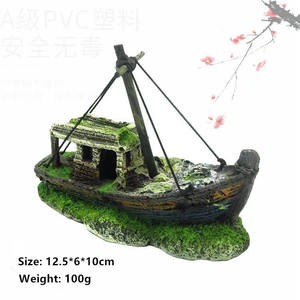 Decoração para aquário, enfeite de decoração para aquário, navio de pirata, pirata, decoração, tanque de peixes, decoração de barco em resina, acessórios de aquário # y5, imperdível - Product Image 6
